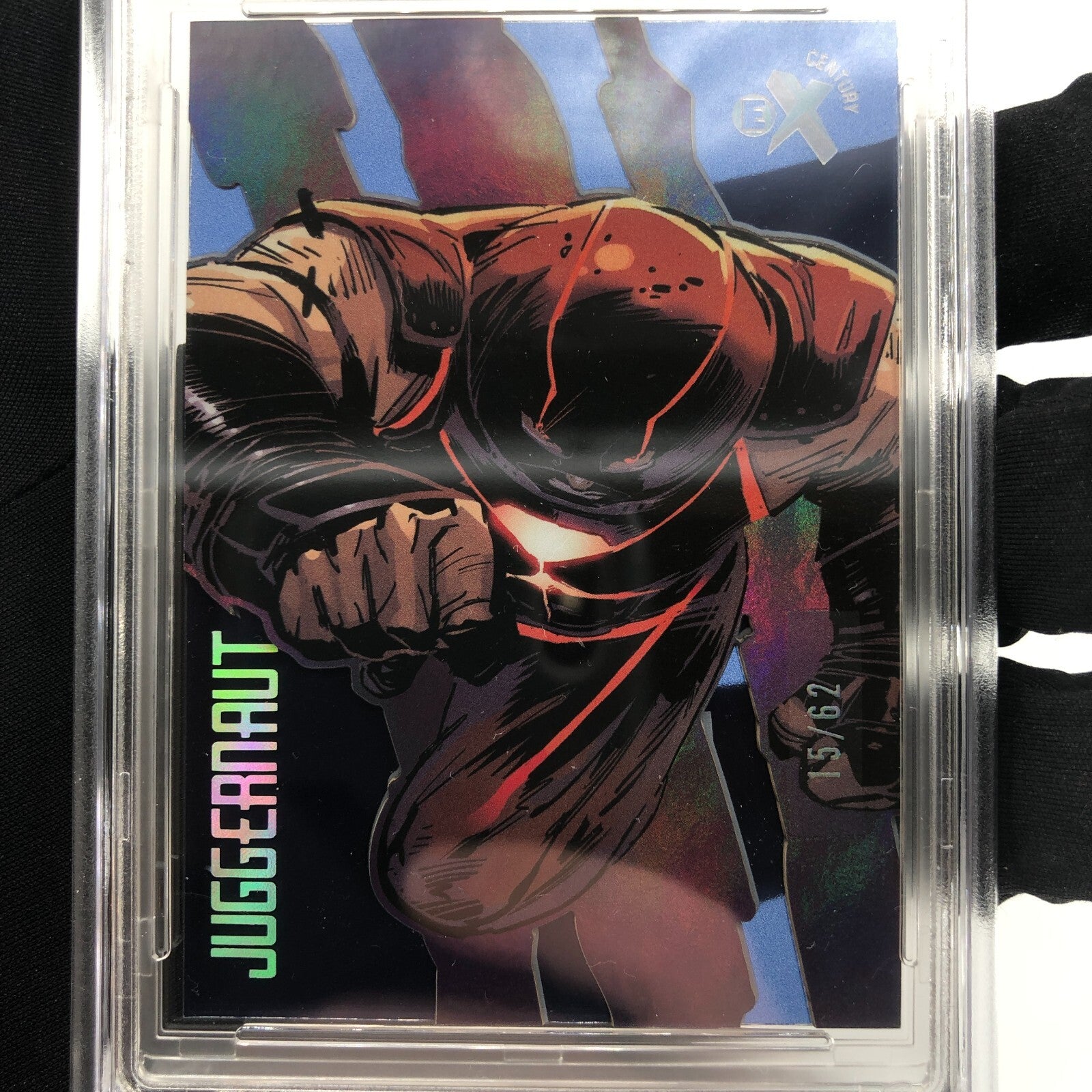 Marvel Card PSA 9 Juggernaut EX62 Blue /62 Century Upper Deck Wolverine [9]