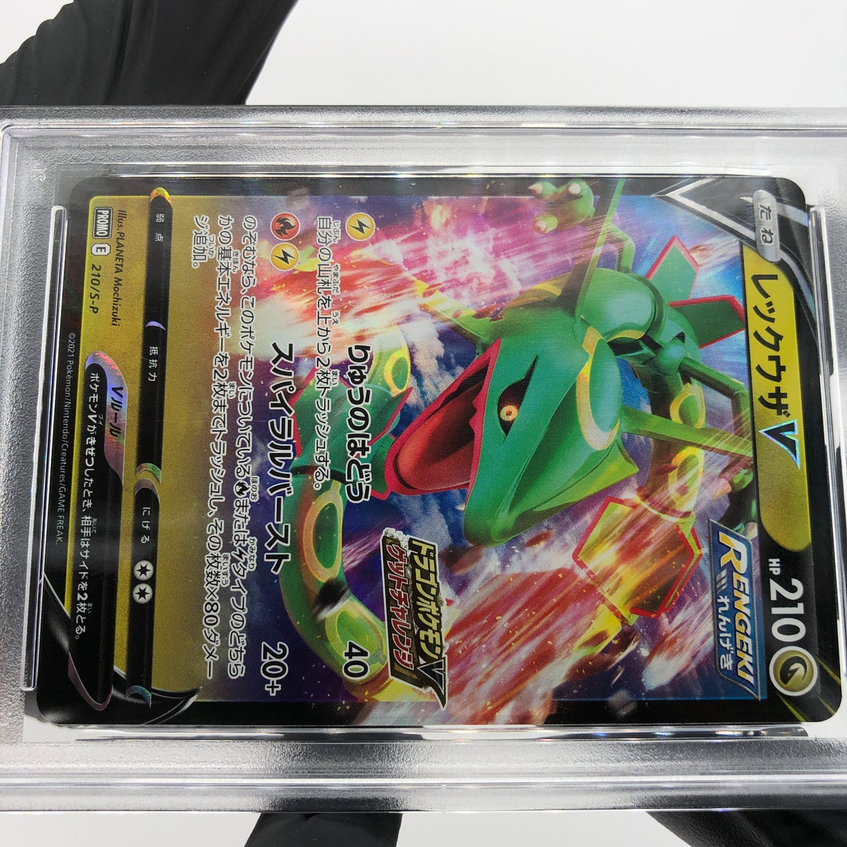 PSA 10 Pokemon Card Rayquaza V 210/S-P Promo 2021 Holo Japanese Karte [10]