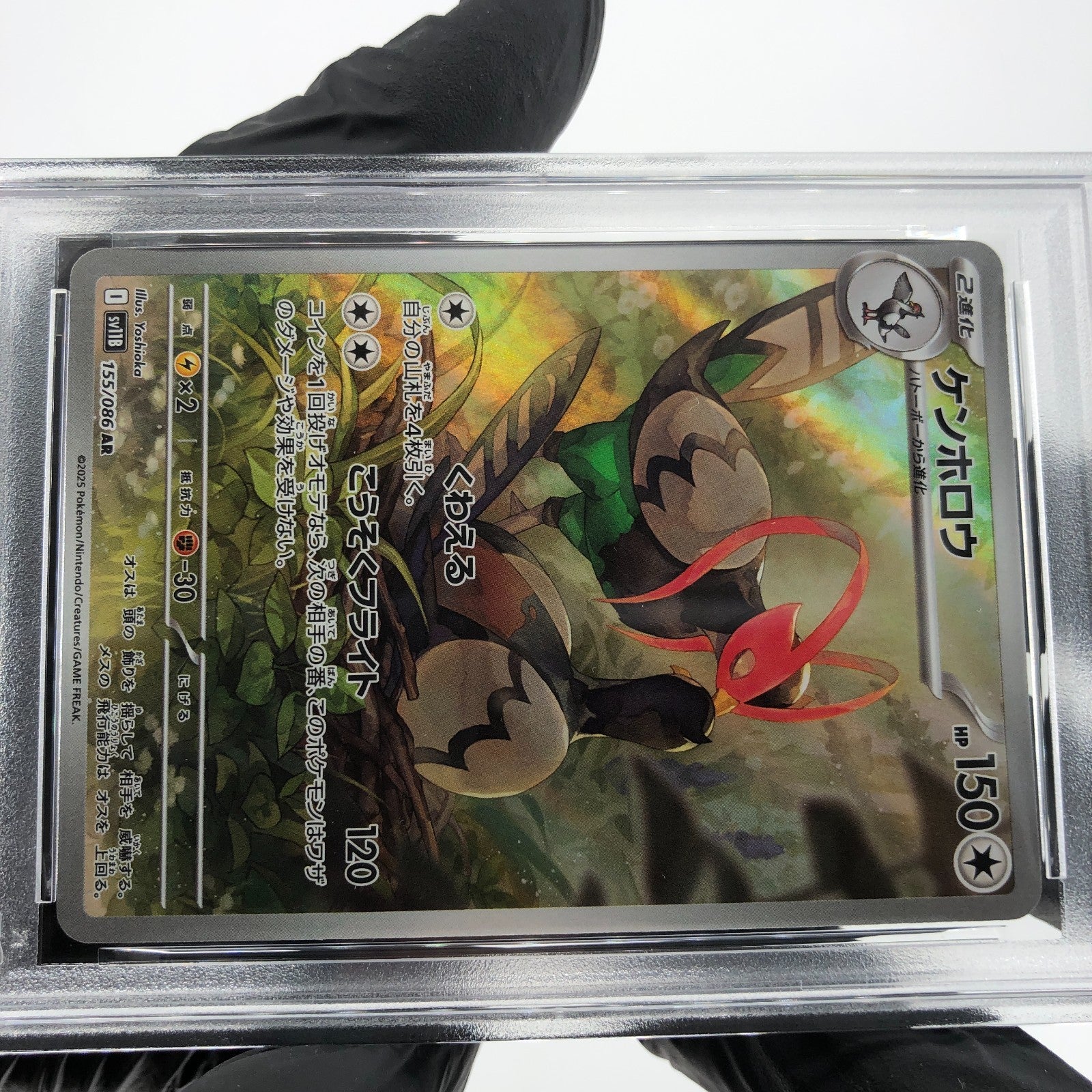 PSA 9 Pokemon Card Unfezant 155/086 AR SV11B Japanese Karte [9]