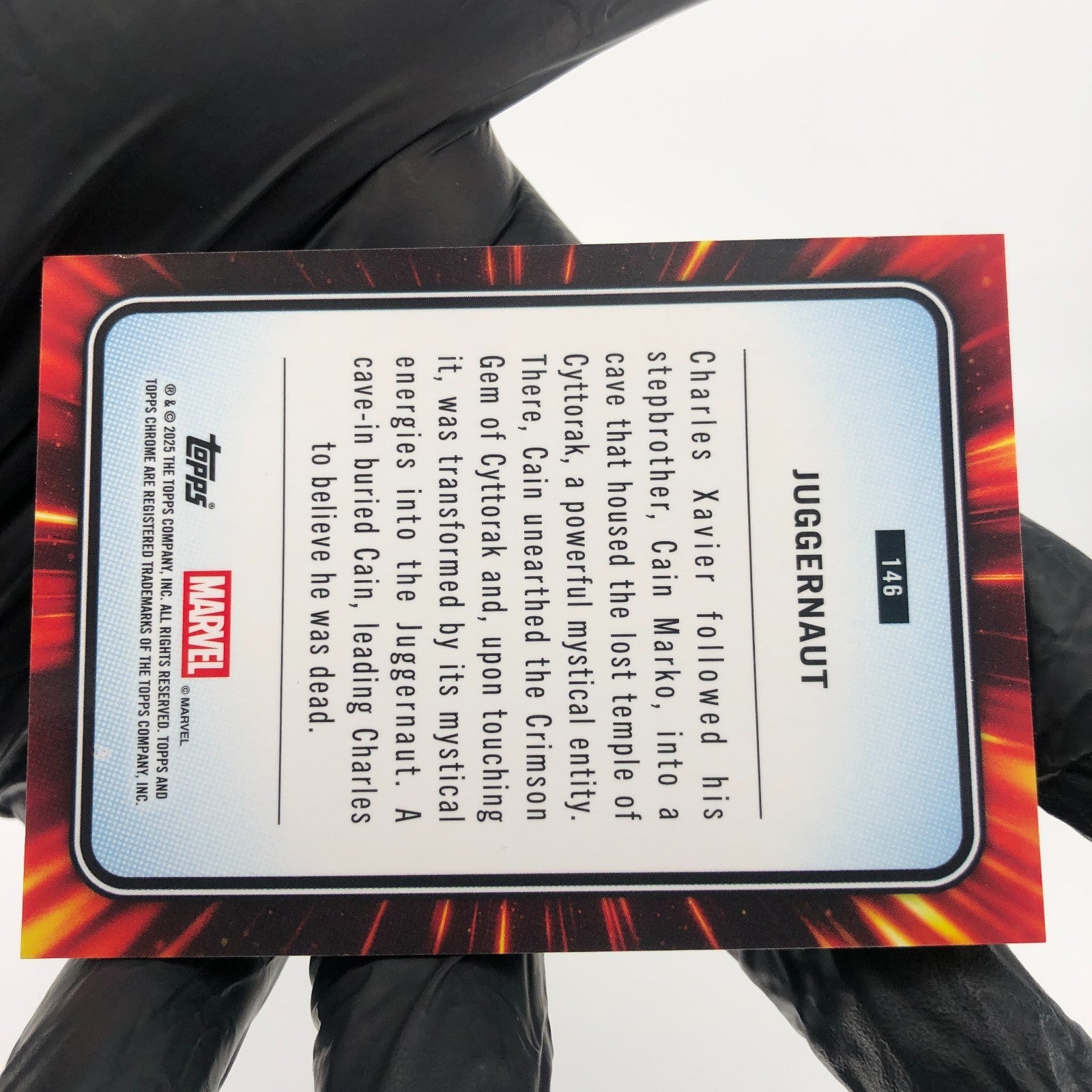 Marvel Card Juggernaut 146 Yellow Lava Refractor Topps Chrome 2025 [NM]