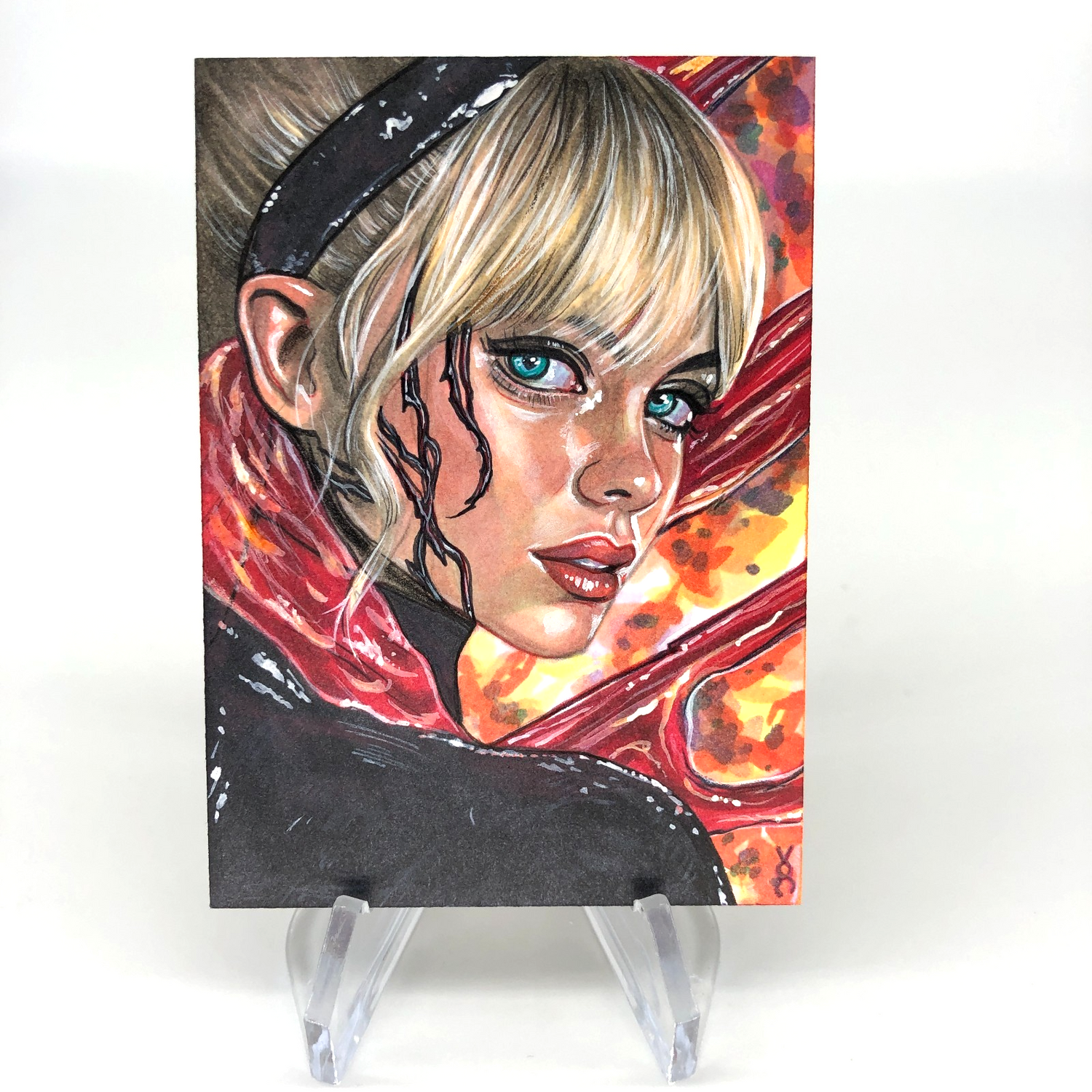 Marvel Sketch Card Ghost Spider Gwenom Artist Veronica O Connell 2026 [NM]
