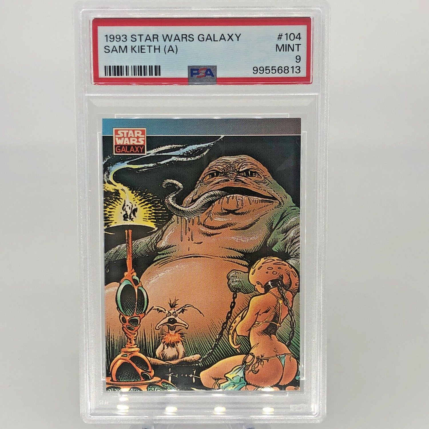 Star Wars PSA 9 Galaxy Card New Visions 104 Topps Sam Kieth 1993 [9]