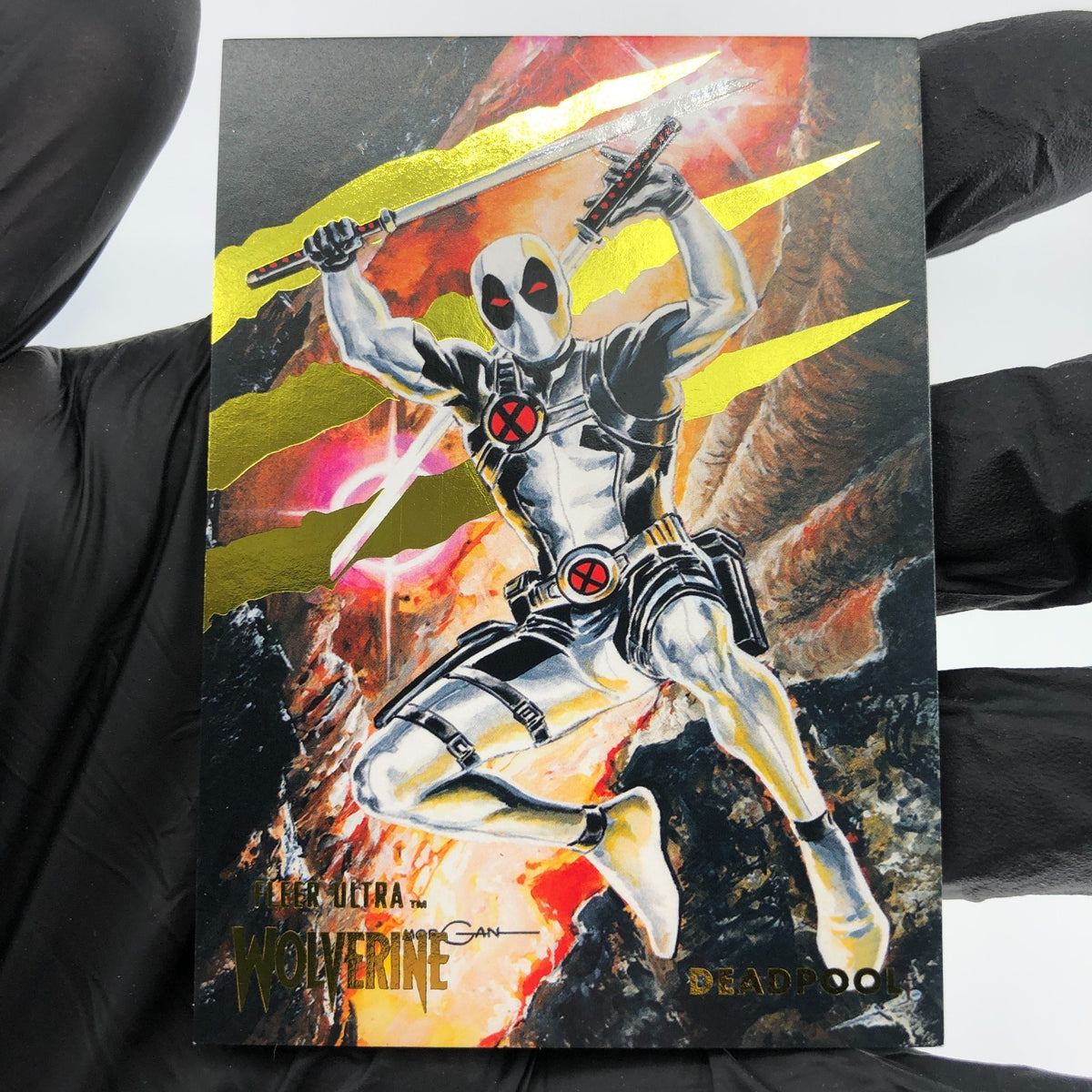 Marvel Card Deadpool 80 Gold /90 Fleer Upper Deck Ultra Wolverine [NM]