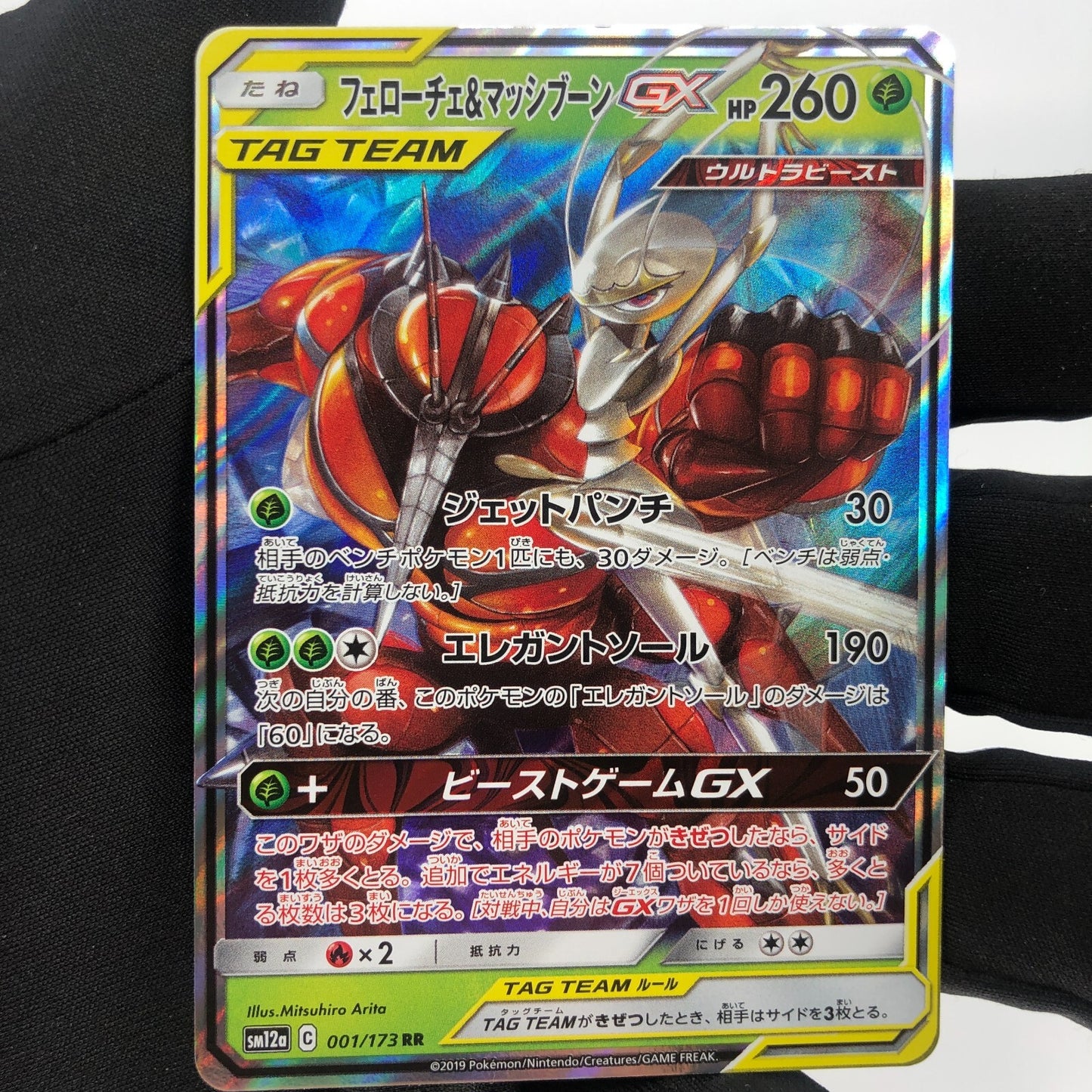 Pokemon Card Buzzwole GX 001/173 RR SM12a Japanese Karte [Mint]