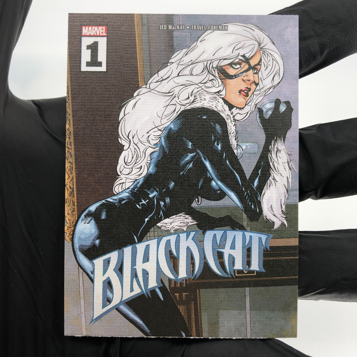 Marvel Card Black Cat 75 Comic Covers Fleer Upper Deck Renditions [NM]