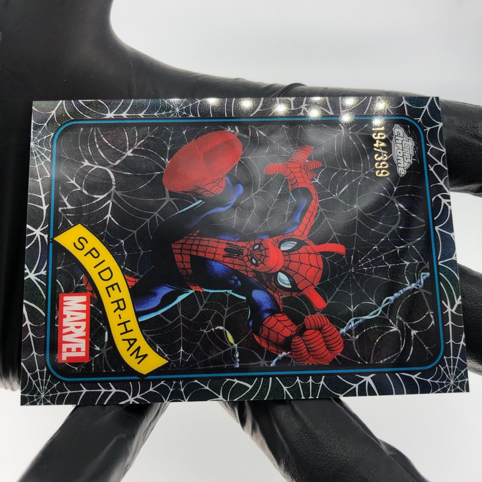 Marvel Card Spider-Ham 142 Black Web /399 Topps Chrome 2025 [NM]