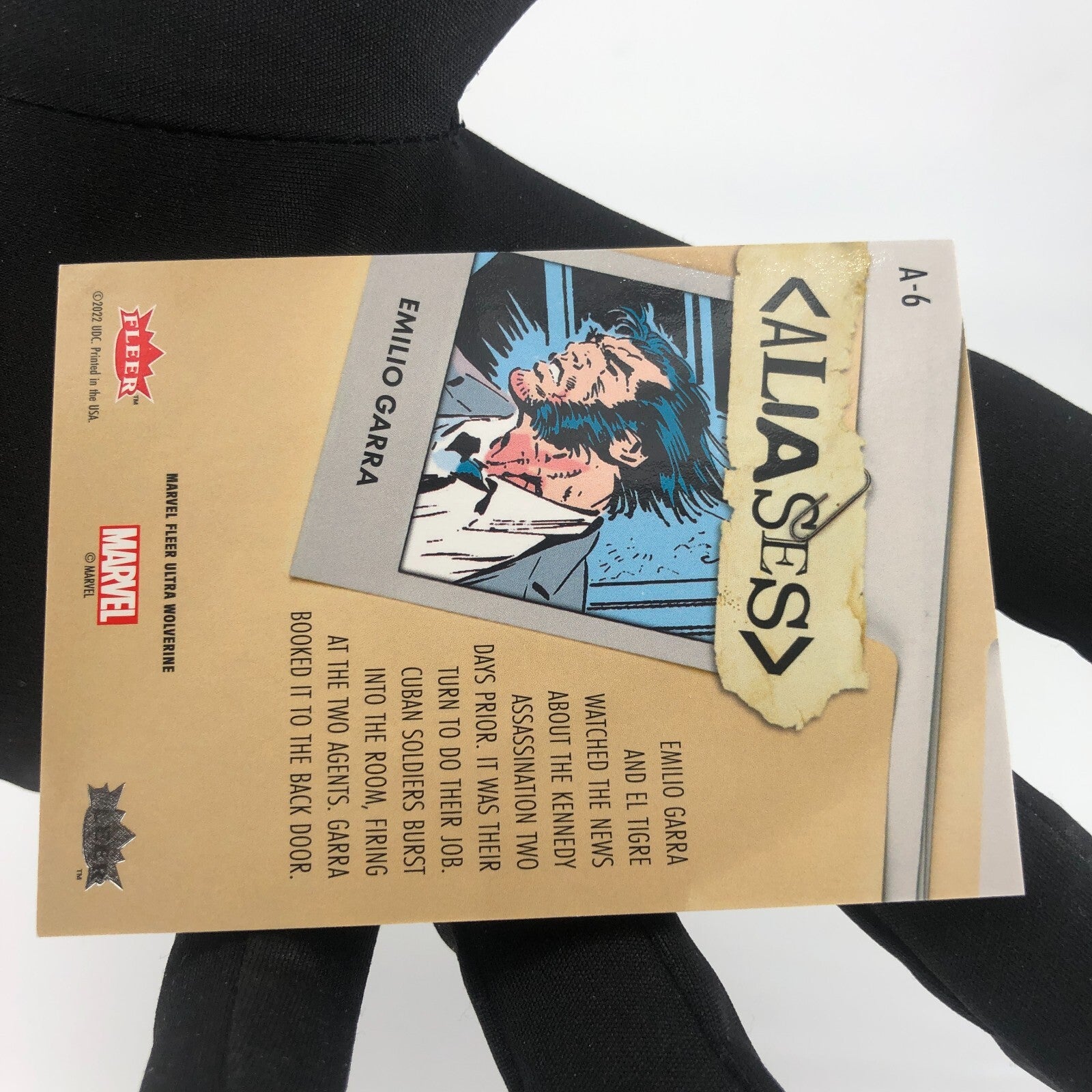 Marvel Card Emilio Garra A-6 Aliases Fleer Upper Deck Wolverine Ultra [Rank A]