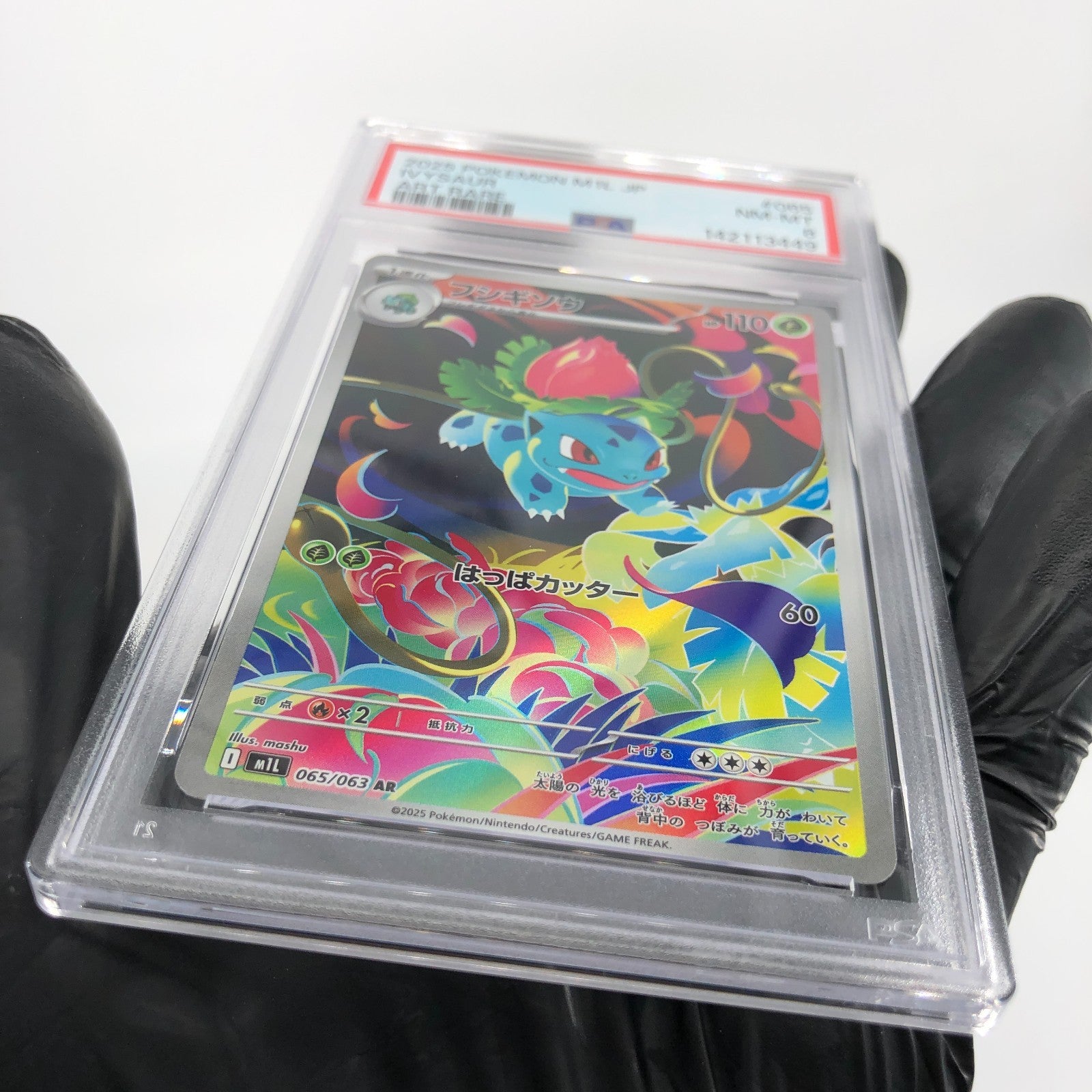 PSA 8 Pokemon Card Ivysaur 065/063 AR M1L Japanese Karte [8]