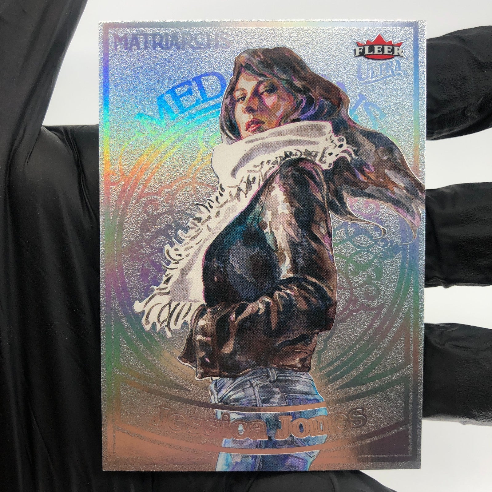 Marvel Card Jessica Jones M-7 Platinum /100 Matriarchs 2024 Fleer [NM]
