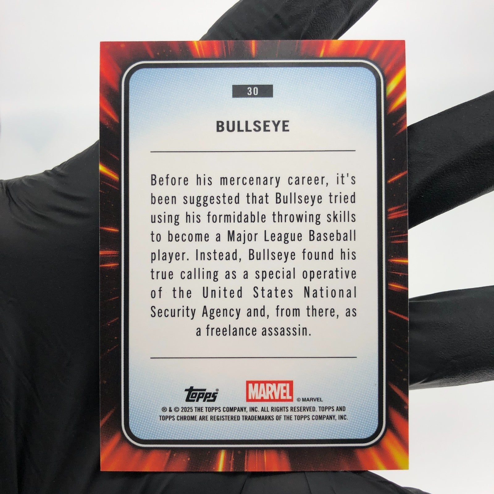Marvel Card Bullseye 30 Red Web /62 Topps Chrome 2025 [NM]