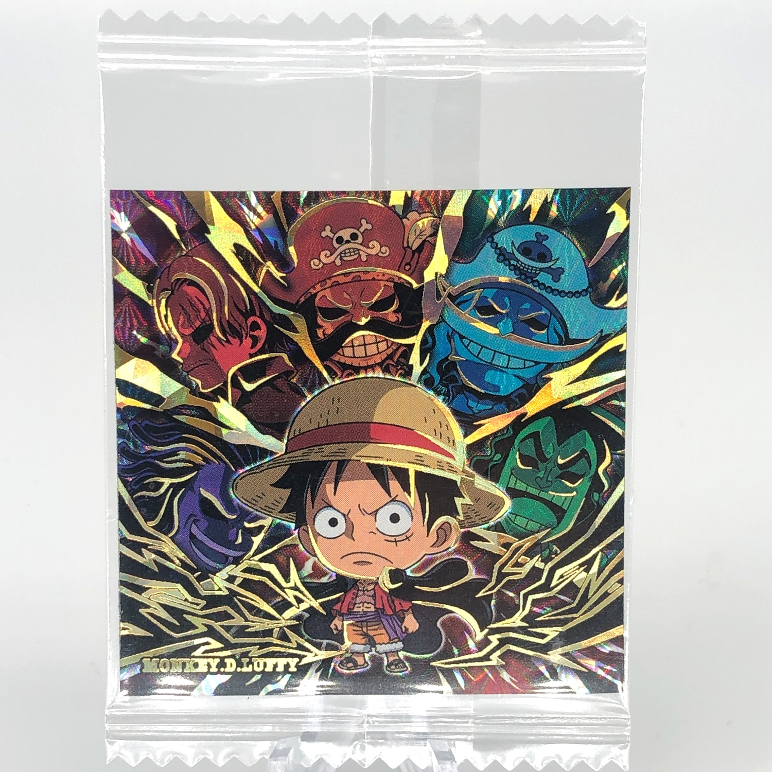 One Piece Monkey D. Luffy SW4-01 SGR Holo Wafer  Japanese [Sealed]