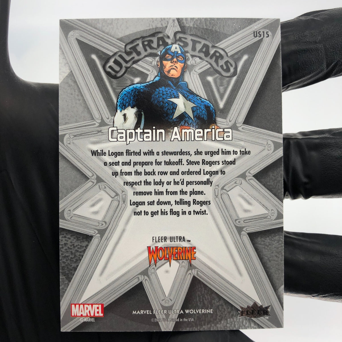 Marvel Card Captain America US15 Wolverine 2022 Fleer Upper Deck [NM]