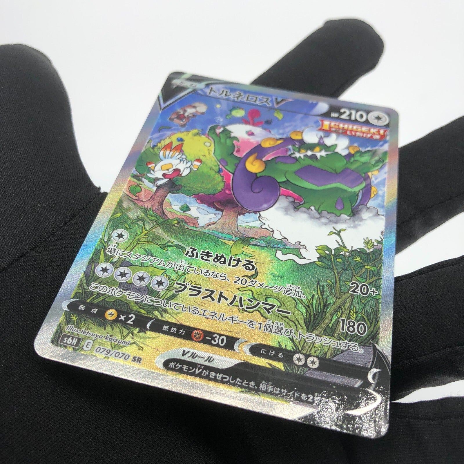 Pokemon Card Tornadus V 079/070 SR s6H Alt Art Japanese Karte [Mint]