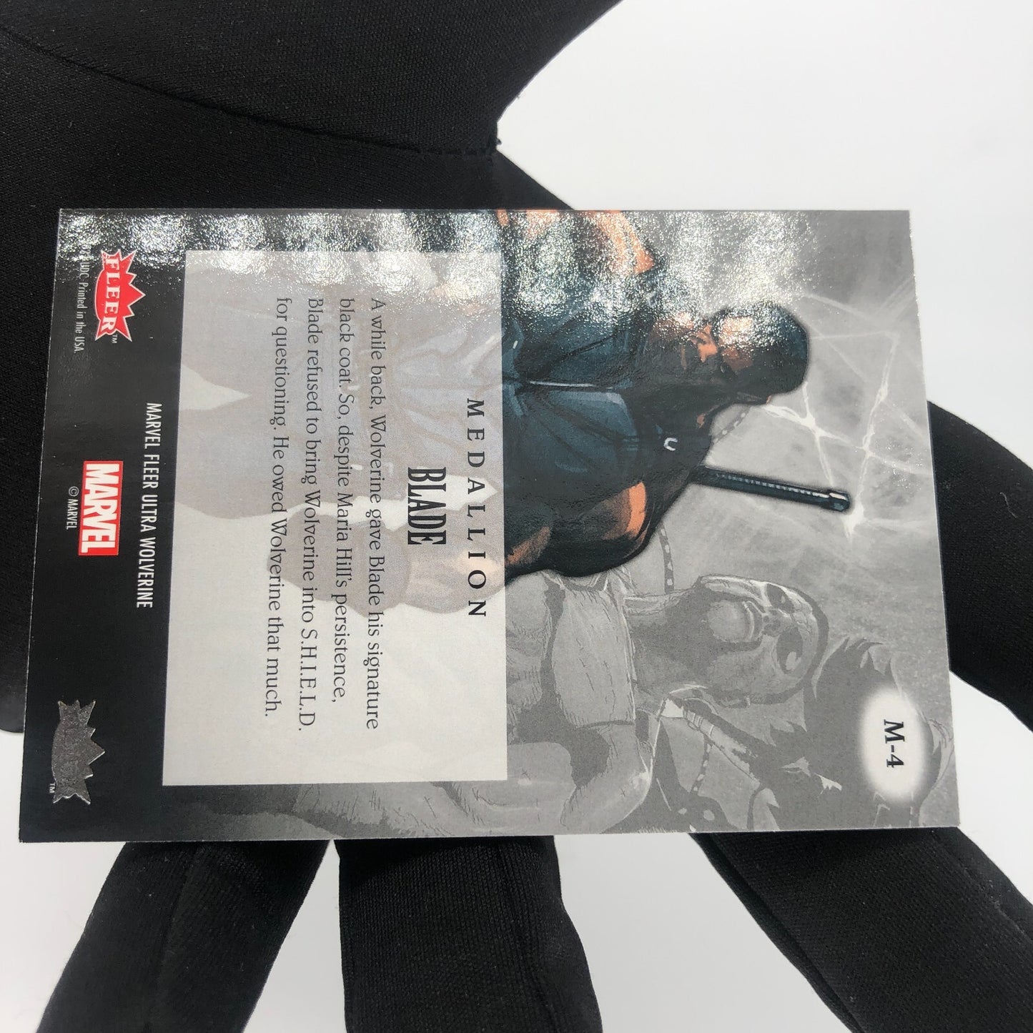 Marvel Card Blade M-4 Medallion Fleer Upper Deck Wolverine Ultra [Rank A]