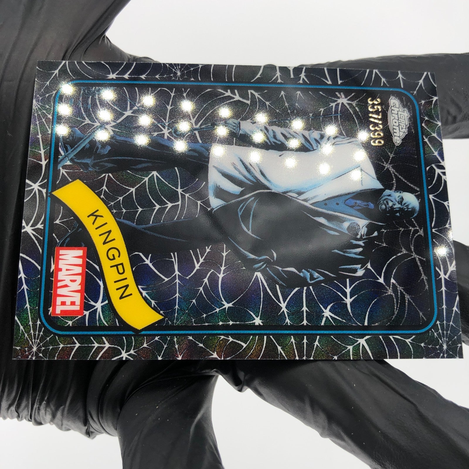 Marvel Card Kingpin 164 Black Web /399 Topps Chrome 2025 [Exc.]