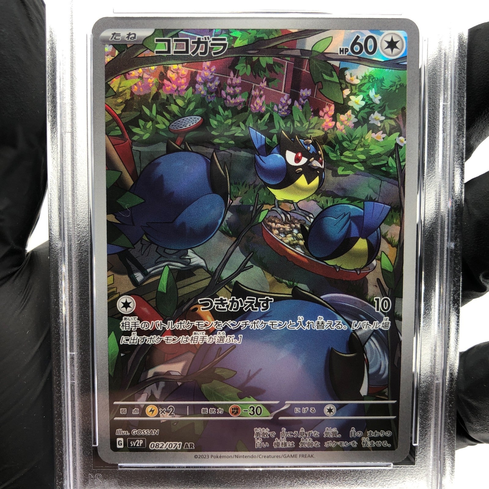 PSA 9 Pokemon Card Rookidee 082/071 AR SV2P Japanese Karte [9] 2