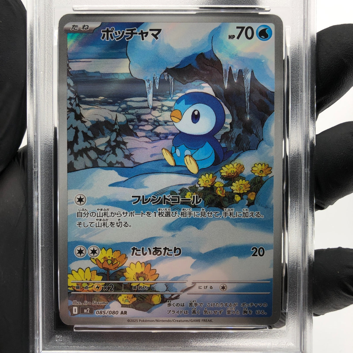 PSA 9 Pokemon Card Piplup 085/080 AR M2 Japanese Karte [9]