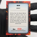 Marvel Card Groot 35 Red Web /62 Refractor Topps Chrome 2025 [Exc.]