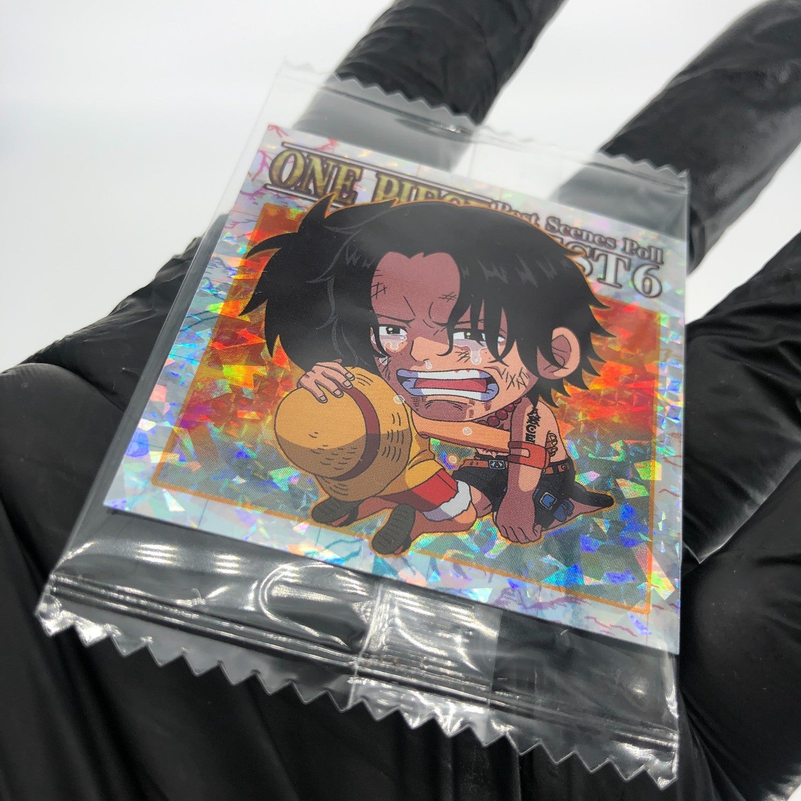 One Piece Luffy Ace SW11-28 GR Holo Wafer  Japanese [Sealed]