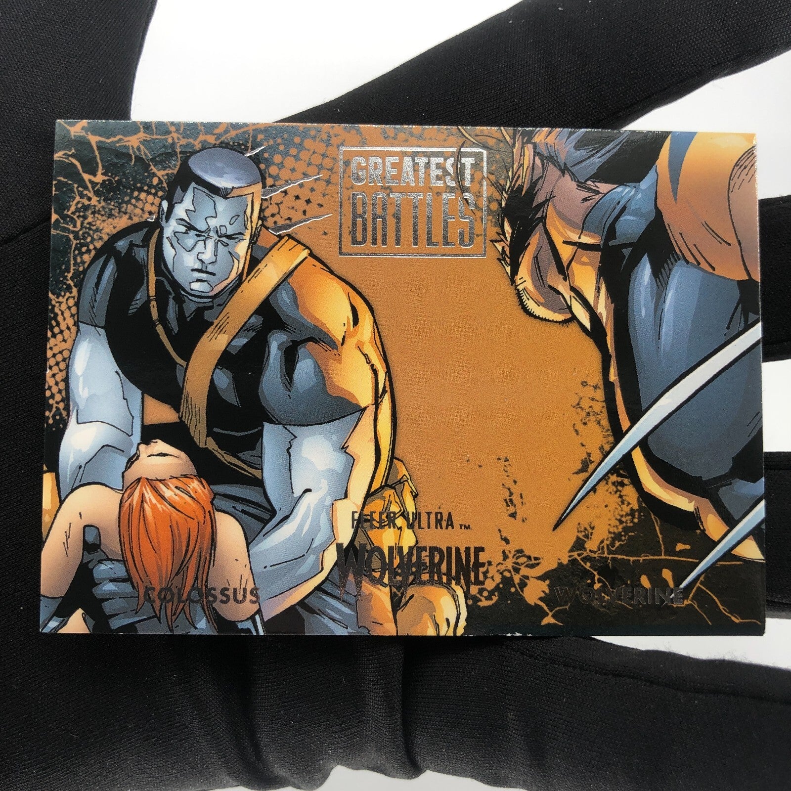 Marvel Card Colossus Vs Greatest Battles GB-19 Fleer Upper Wolverine Ultra [A]