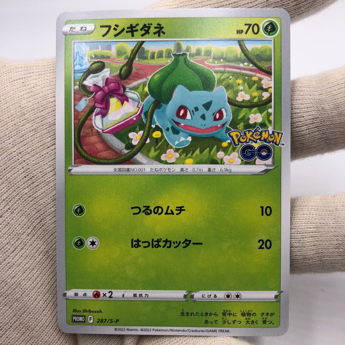 Pokemon Card Bulbasaur 287/S-P Promo Pokemon Go Karte Carte japan [Rank A+] 