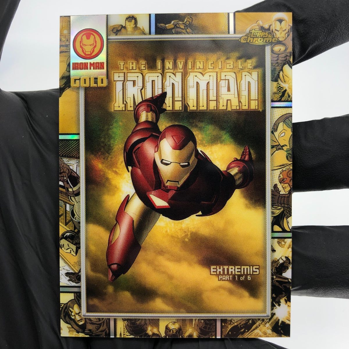 Marvel Card Iron Man IM-7 Gold Topps Chrome 2025 [NM]