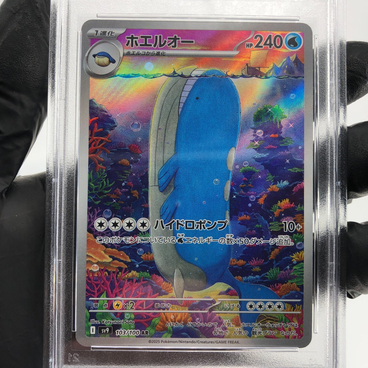 PSA 10 Pokemon Card Wailord 103/100 AR SV9 Japanese Karte [10]