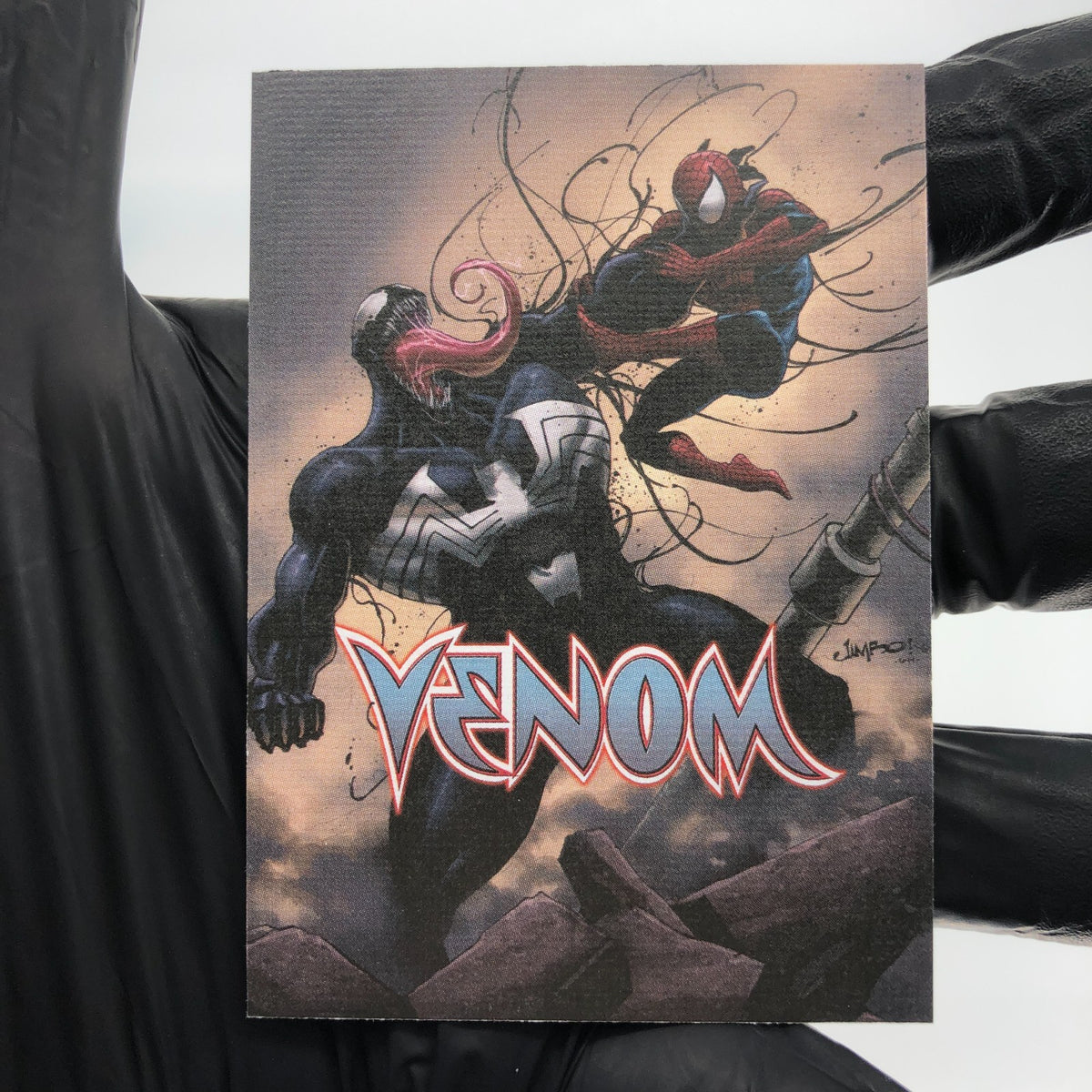 Marvel Card Venom 48 Comic Covers Fleer Upper Deck Renditions [NM]
