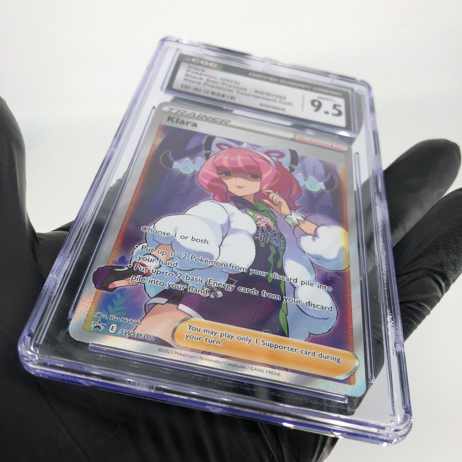 CGC 9.5 Pokemon Card Klara SWSH302 Promo Blackstar 2023 English Karte [9.5]