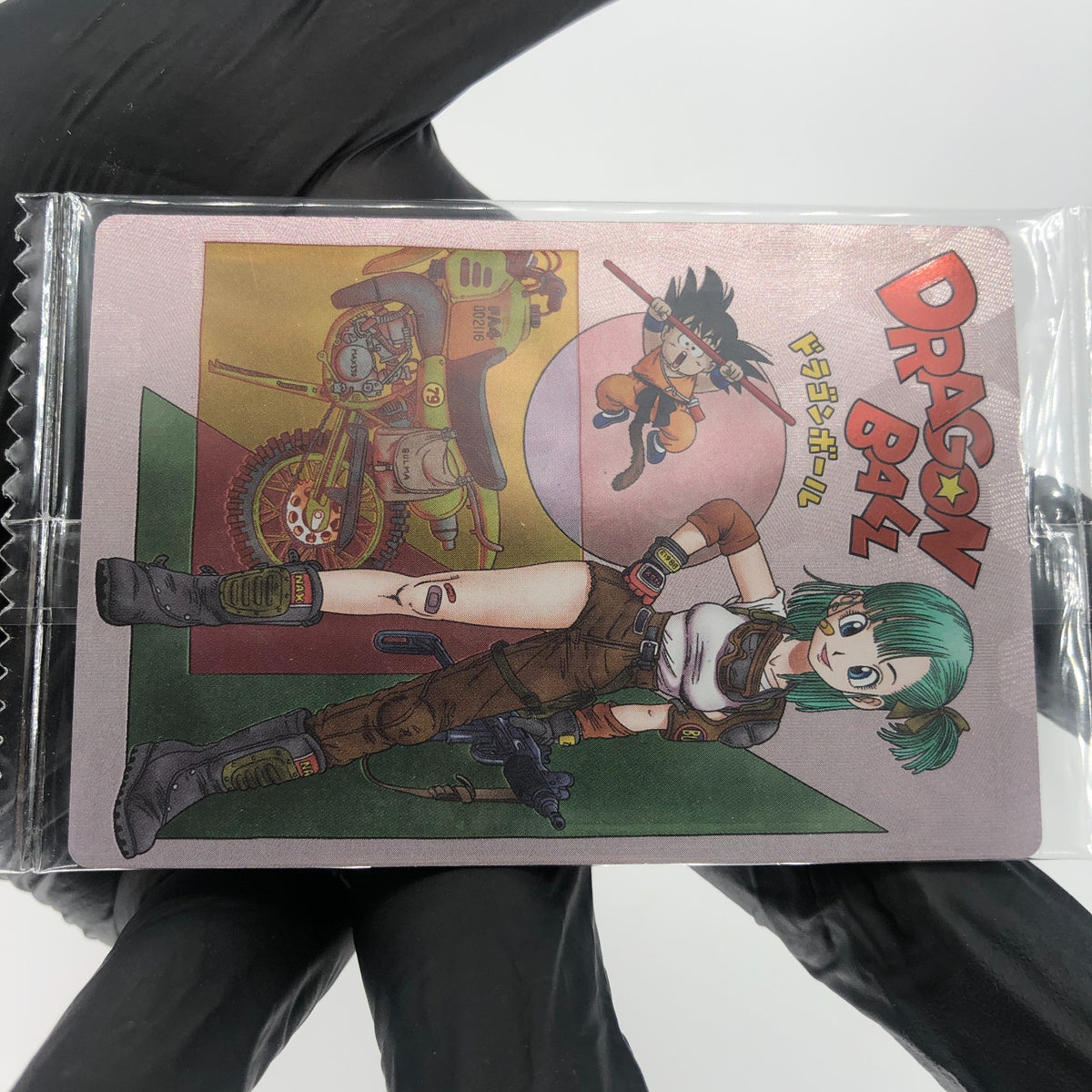 Dragonball Son Goku Bulma 4-28 CR Itajaga Wafer Card DBS Holo japanese [Sealed]