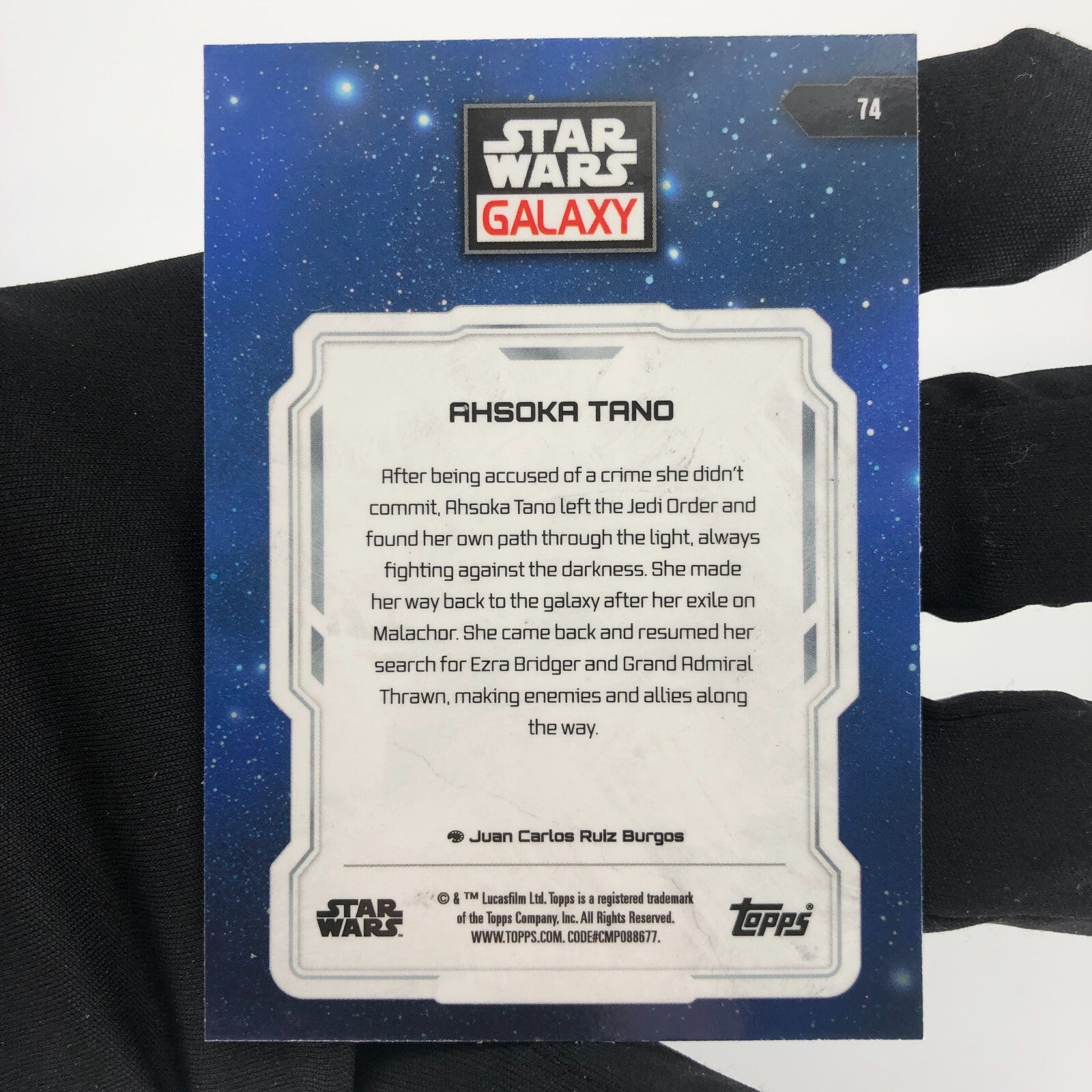 Star Wars Galaxy 2024 Ahsoka Tano 74 Base Topps Chrome [Rank A]