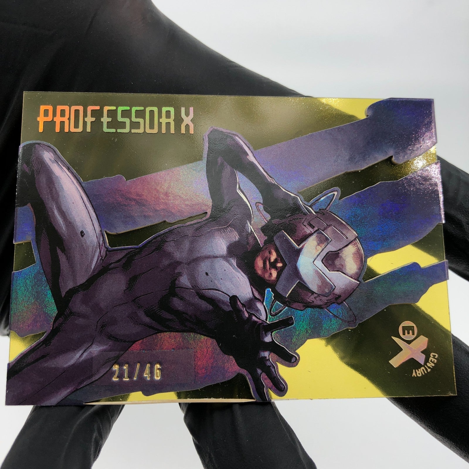 Marvel Card Professor X EX55 Yellow /46 Century Upper Deck Wolverine [NM]