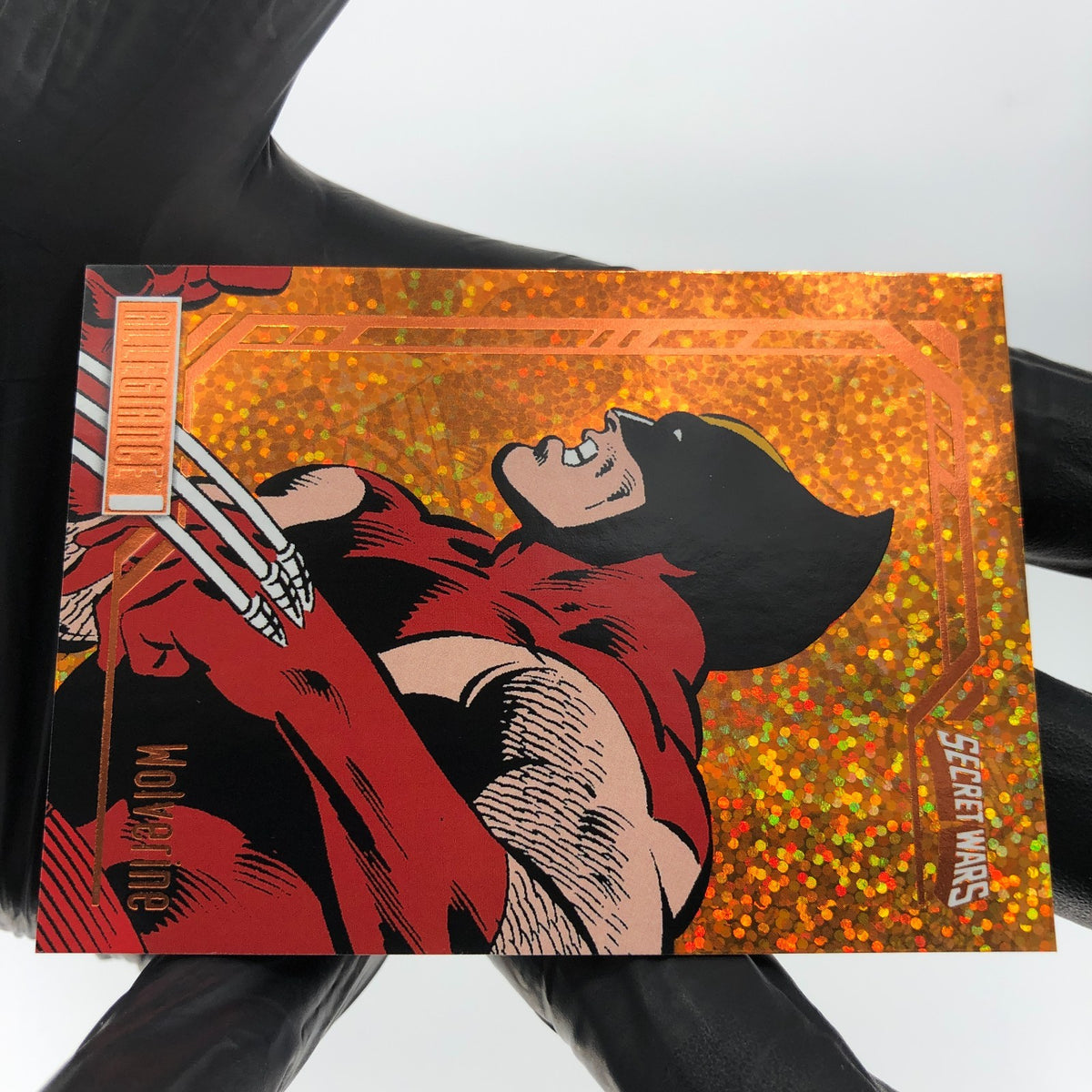 Marvel Card Wolverine 81 Orange Glitter Secret Wars Allegiance Upper Deck [NM]