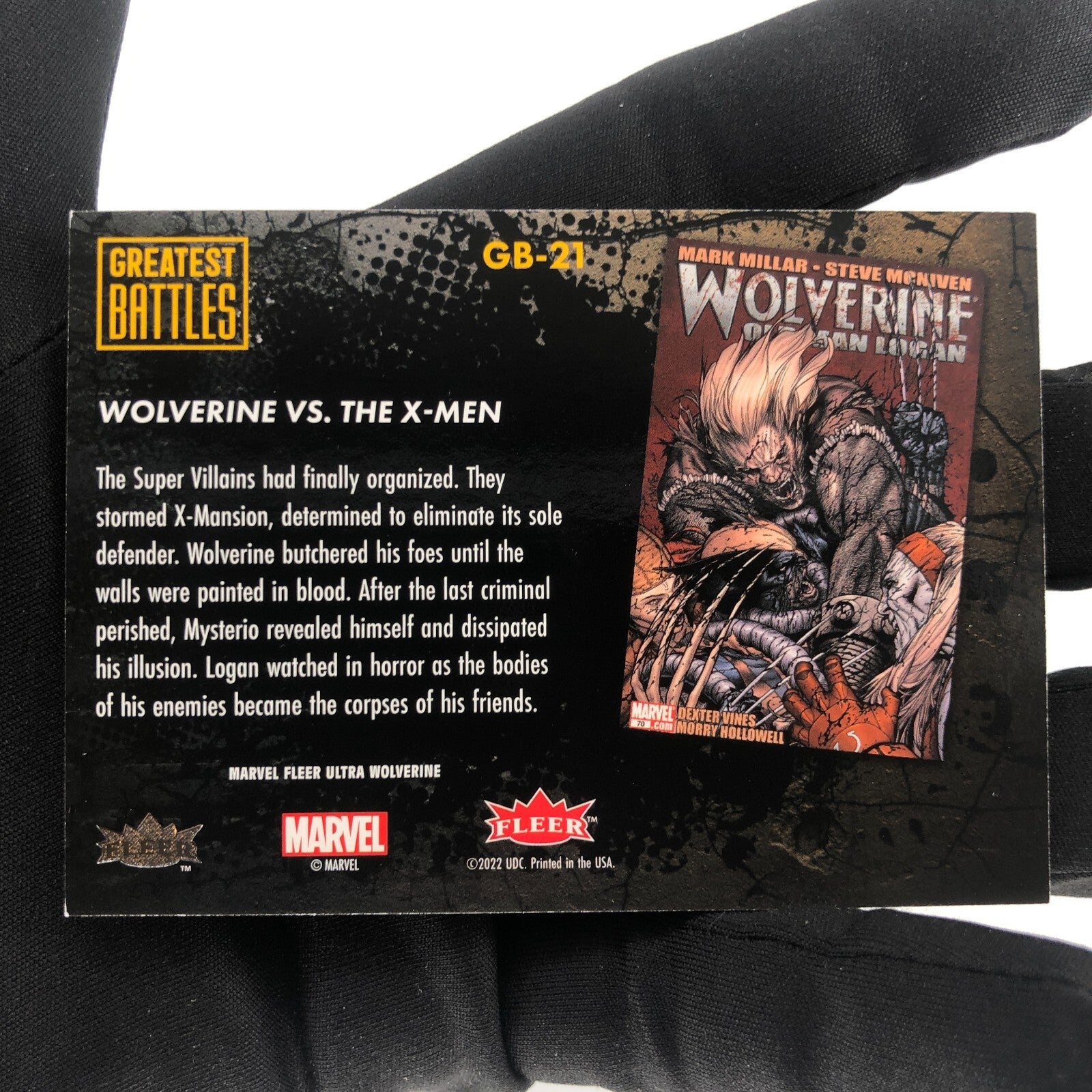 Marvel Card X-Men Vs Greatest Battles GB-21 Fleer Upper Wolverine Ultra[Rank A]