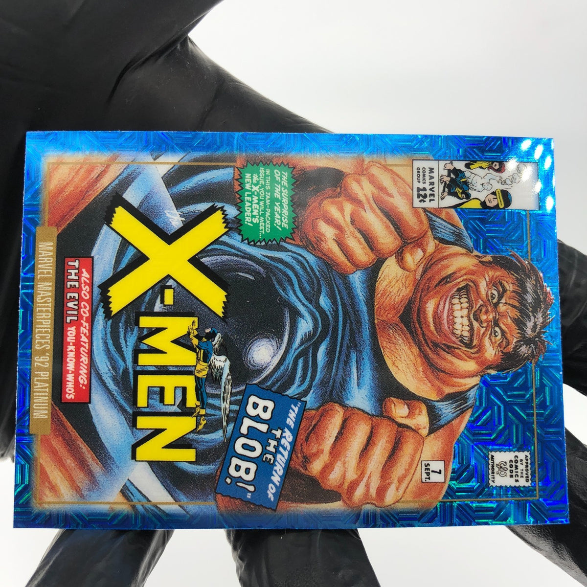 Marvel Card Blob Traxx 1-V Variant  Fleer Upper Deck Masterpieces [NM]