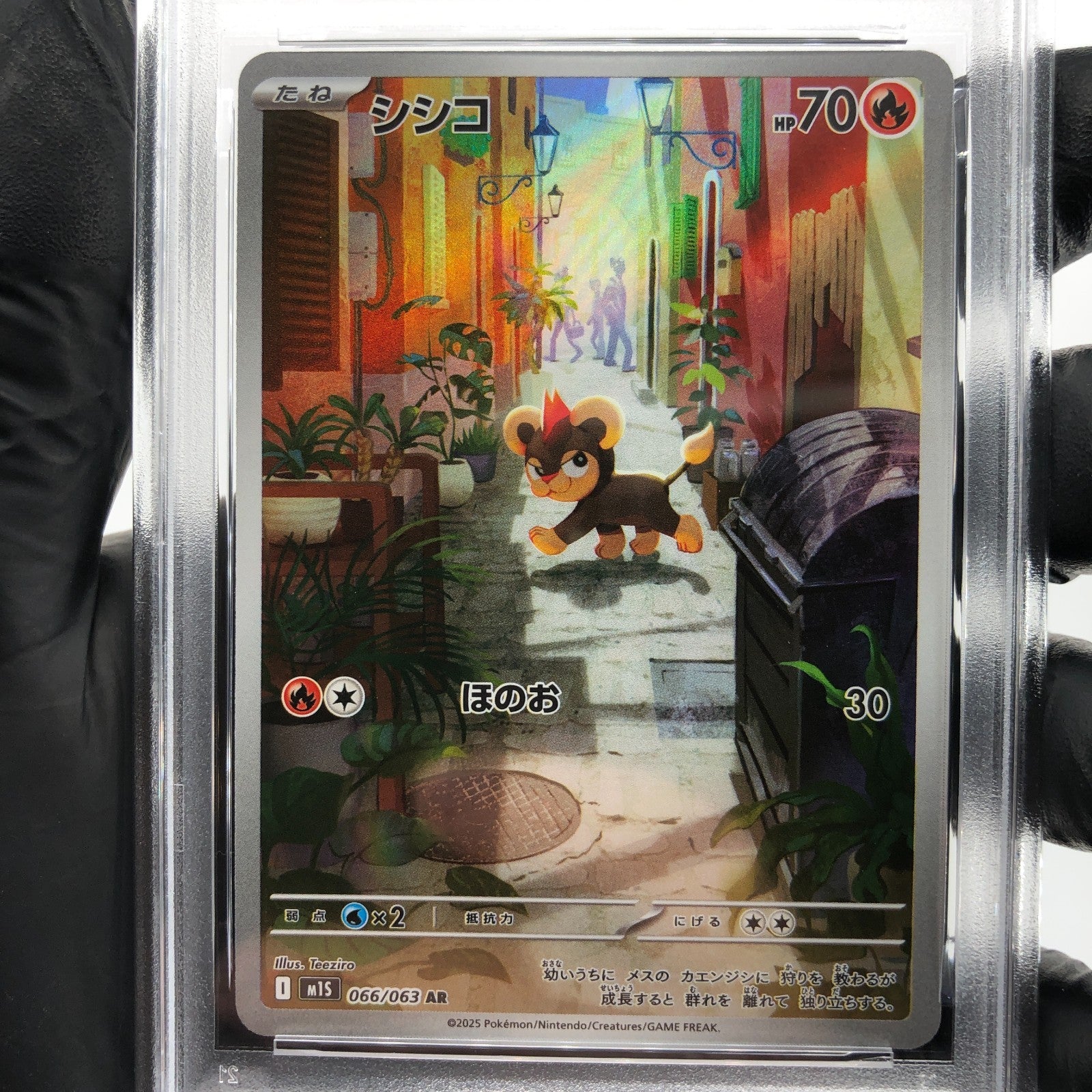 PSA 9 Pokemon Card Litleo 066/063 AR M1S Japanese Karte [9]