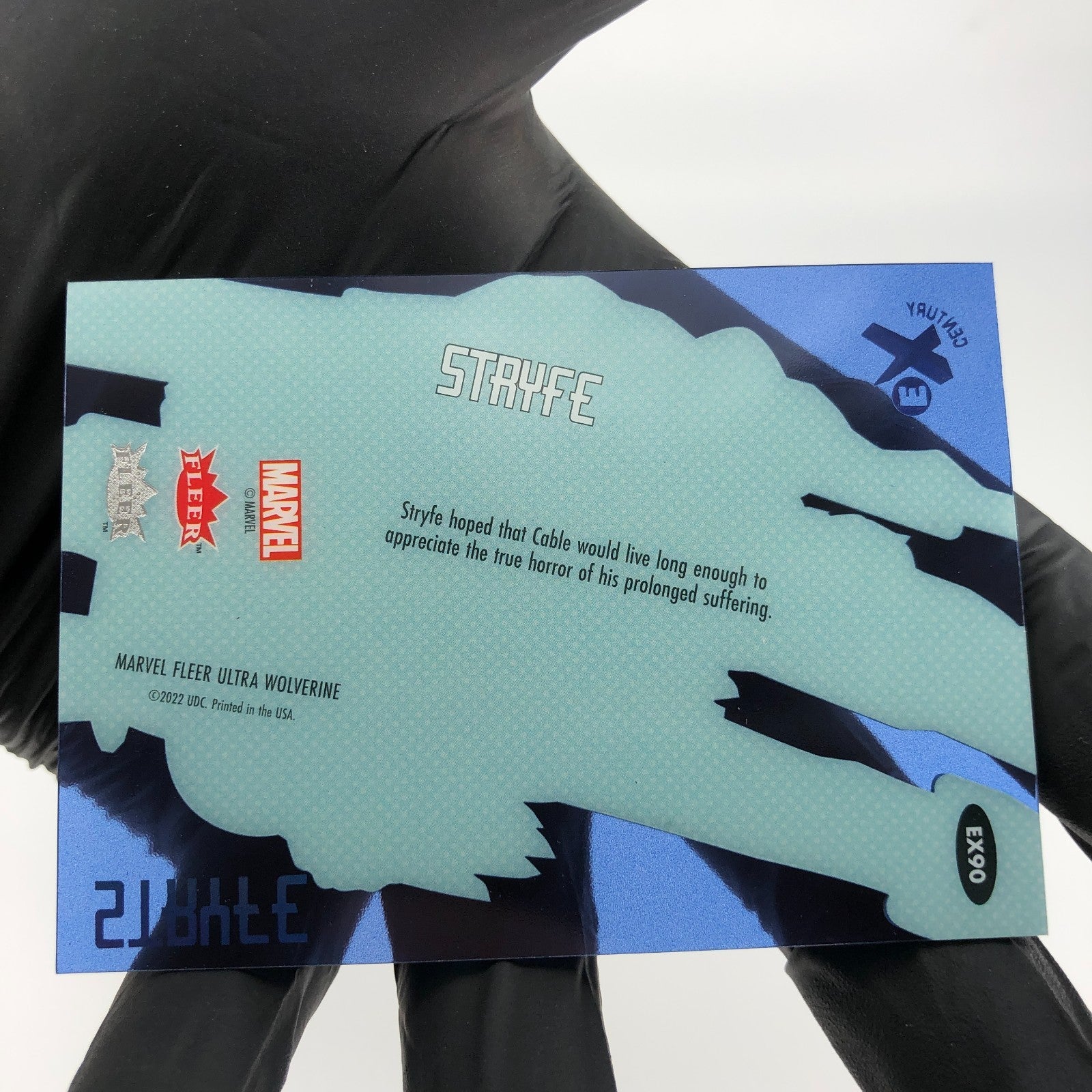 Marvel Card Stryfe EX EX90 Century /90 Blue Upper Deck Wolverine [NM]