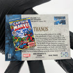 Marvel Card Thanos 83 Blue Traxx  Holo Fleer Upper Deck Masterpieces 92 [NM]