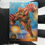 Marvel Card Iron Man 3 of 12 Chromium Flair 1995 Fleer Upper Deck [NM]