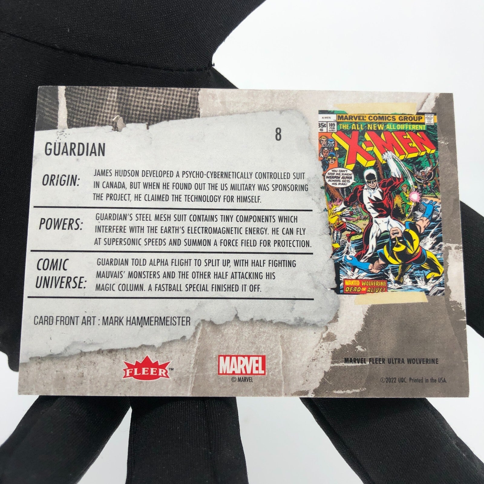 Marvel Card Guardian 8 Green Fleer Upper Wolverine Ultra [A]