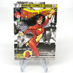 Marvel Card Spider-Woman 73 Comic Covers Fleer Upper Deck Renditions [NM]