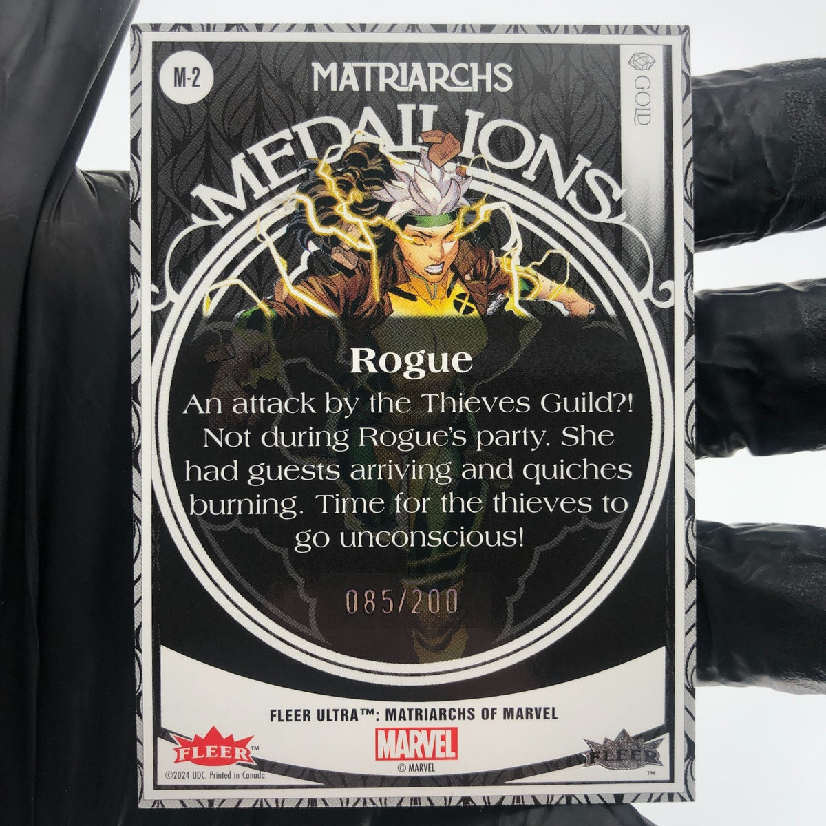 Marvel Card Rogue Gold Medallion M-2 /200 Matriarchs 2024 Fleer Upper Deck [NM]
