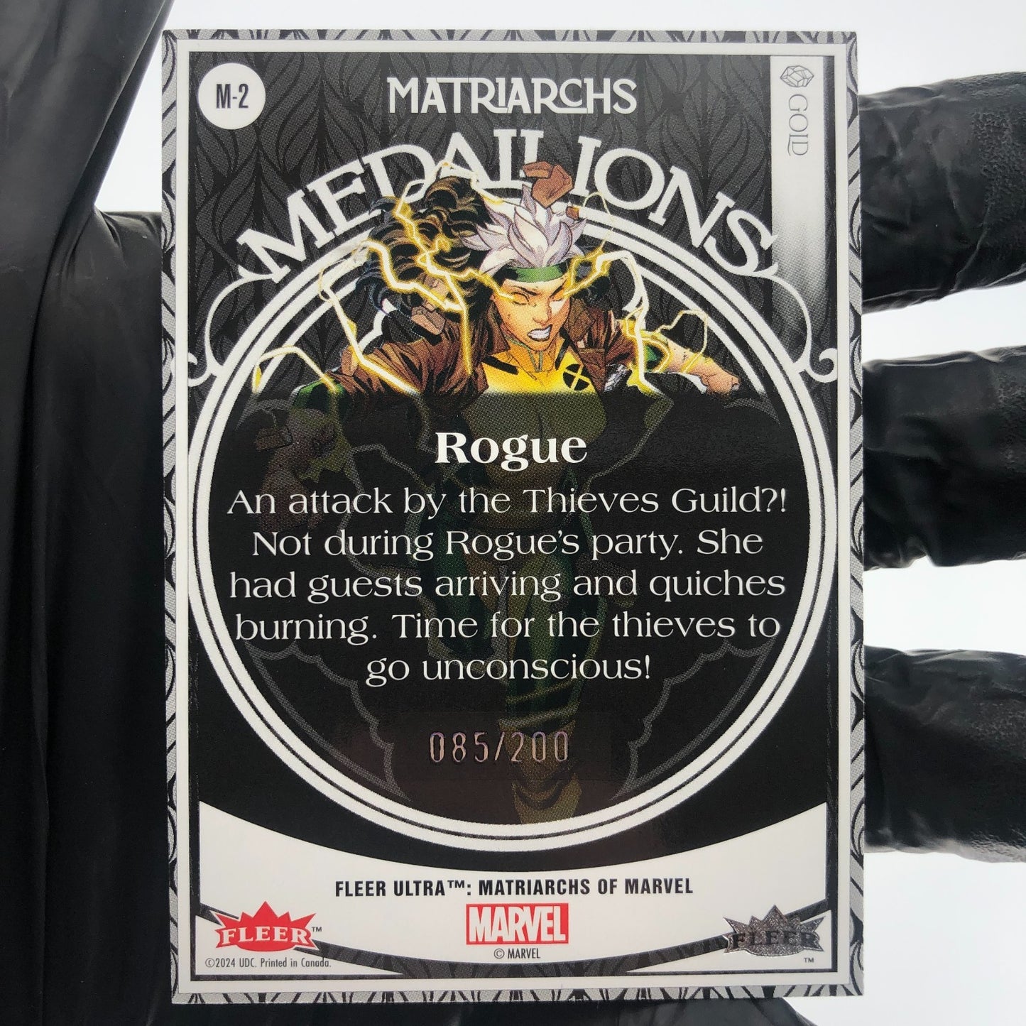 Marvel Card Rogue Gold Medallion M-2 /200 Matriarchs 2024 Fleer Upper Deck [NM]