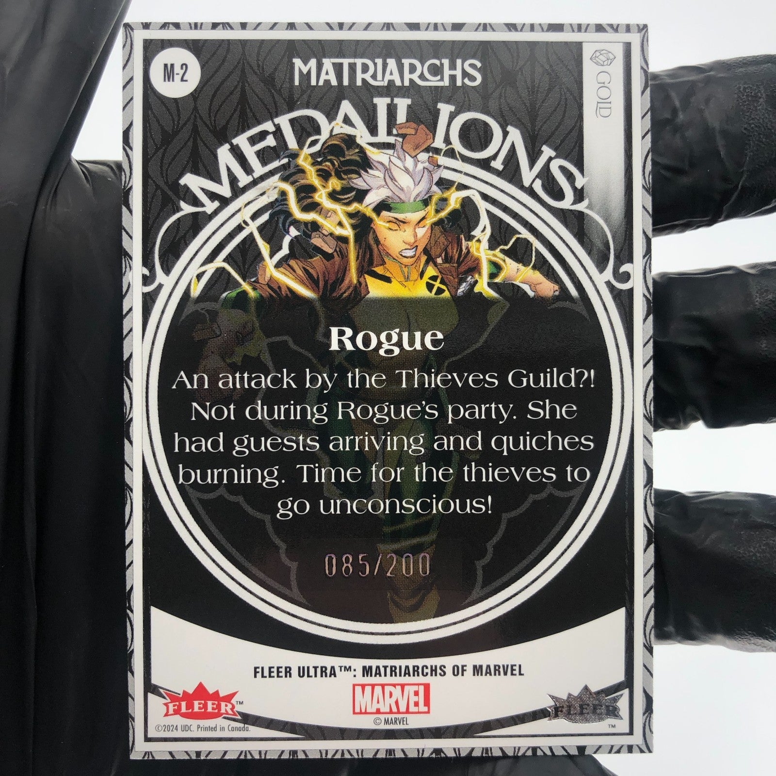 Marvel Card Rogue Gold Medallion M-2 /200 Matriarchs 2024 Fleer Upper Deck [NM]