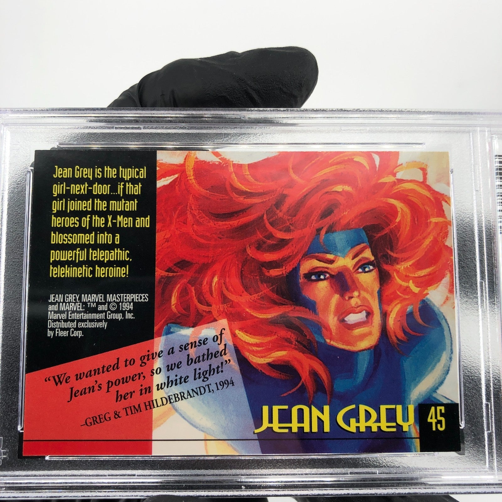 PSA 6 Marvel Card Jean Grey 45Gold Signature Upper Deck Masterpieces 1994 [6]
