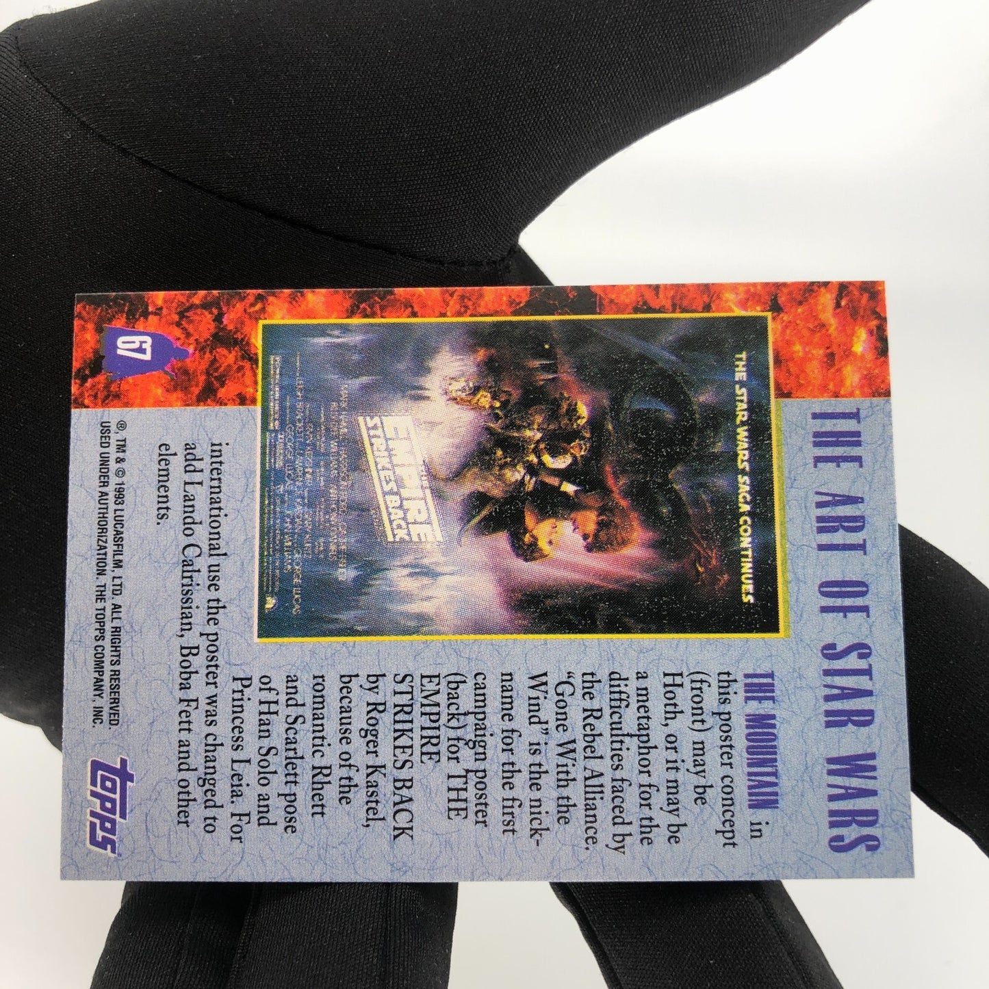 Star Wars Galaxy Card The Art Of 67 Topps Han Solo 1993 [Rank A]