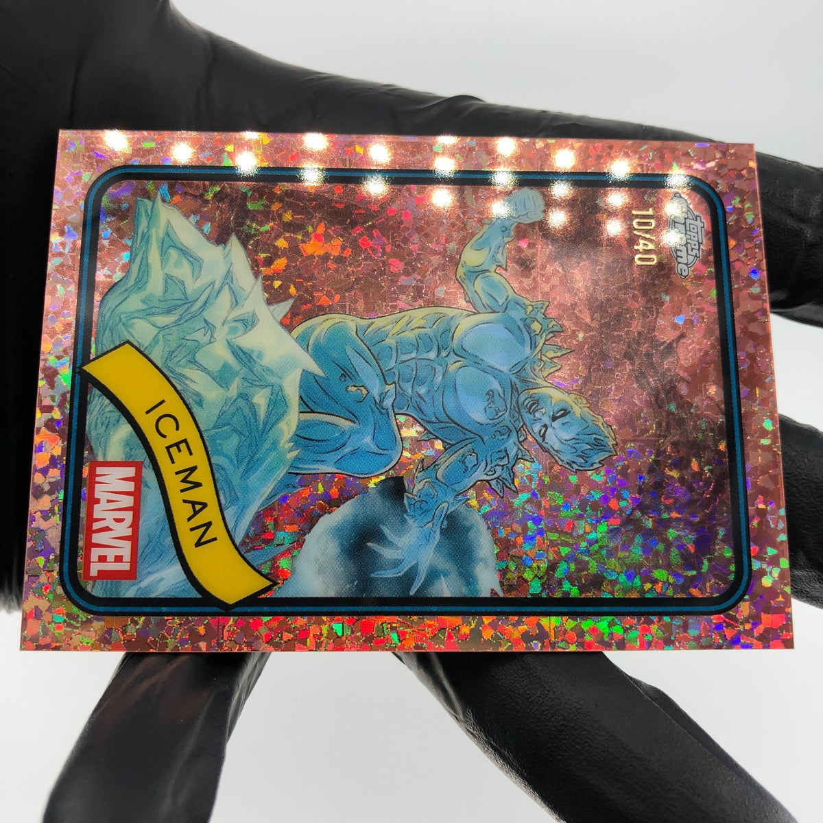 Marvel Card Iceman 179 Rose Gold /40 Mini Diamond Topps Chrome 2025 [NM]