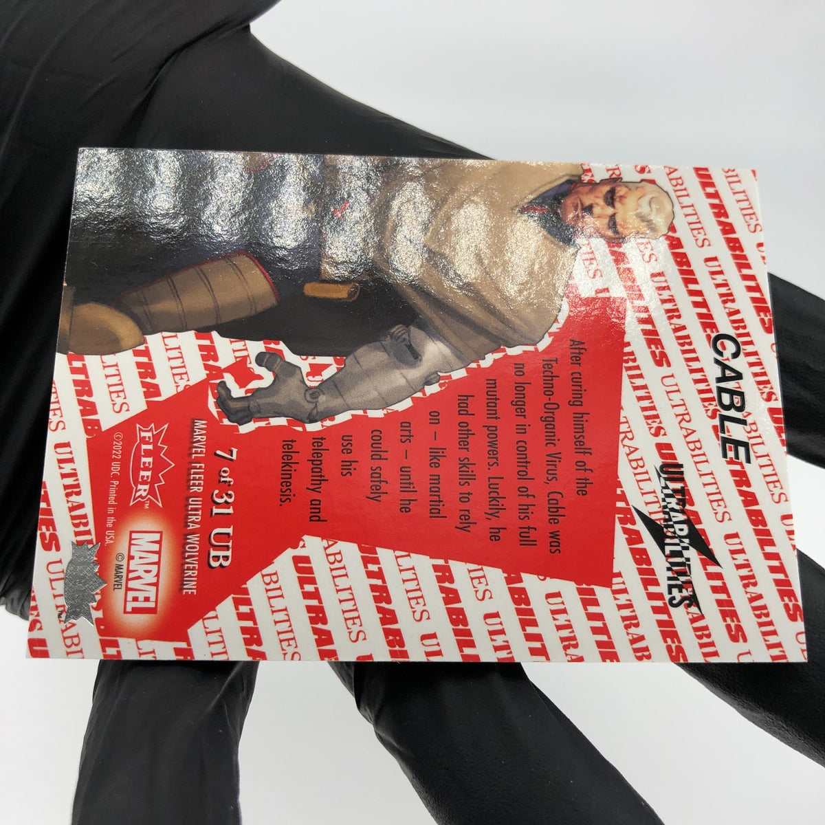 Marvel Card Cable 7 of 31 UB Wolverine 2022 Fleer Upper Deck [NM]