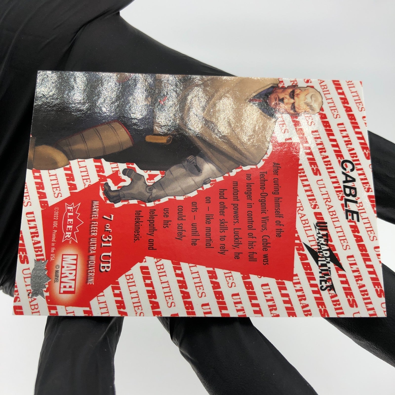 Marvel Card Cable 7 of 31 UB Wolverine 2022 Fleer Upper Deck [NM]