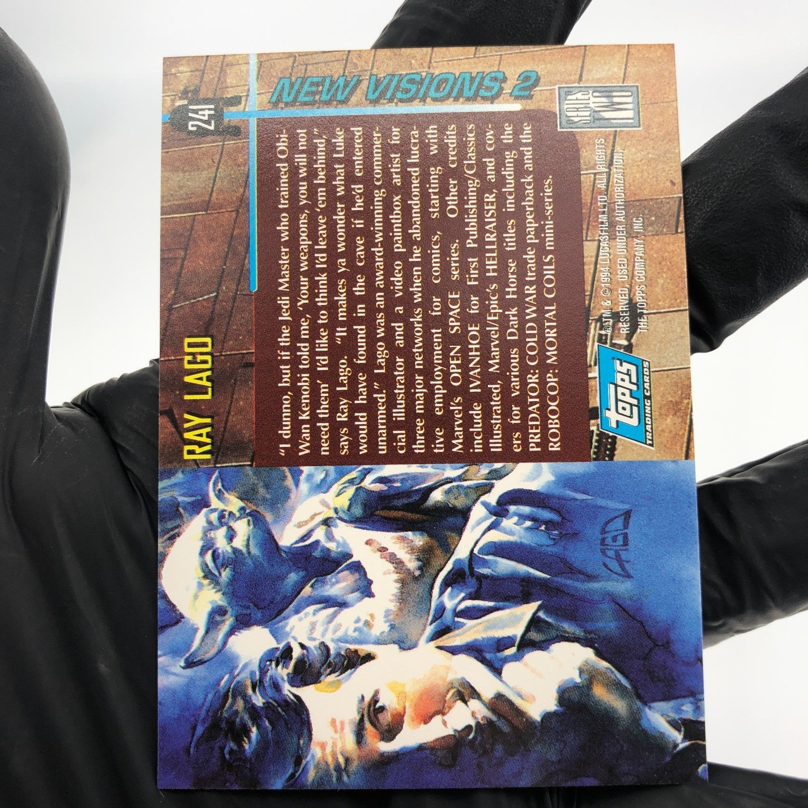 Star Wars Galaxy Card Luke Darth Vader Ray Lago 241 Topps Vader 1994 [NM]